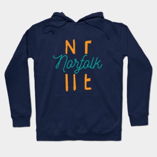 Norfolk NE City Typography Hoodie